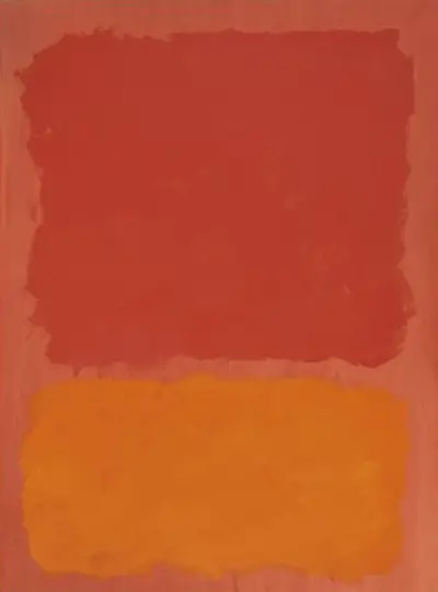 Untitled (Red and Orange on Salmon) Mark Rothko